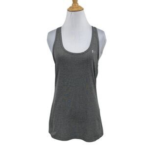 Under Armour Tank Top Womens M Medium Titanium Heatgear Racerback Breathable